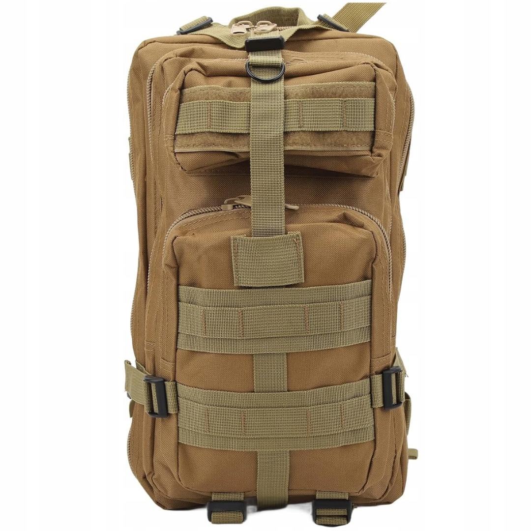 Militarny Plecak Brązowy Pojemny + Apteczka Piaskowa Duża