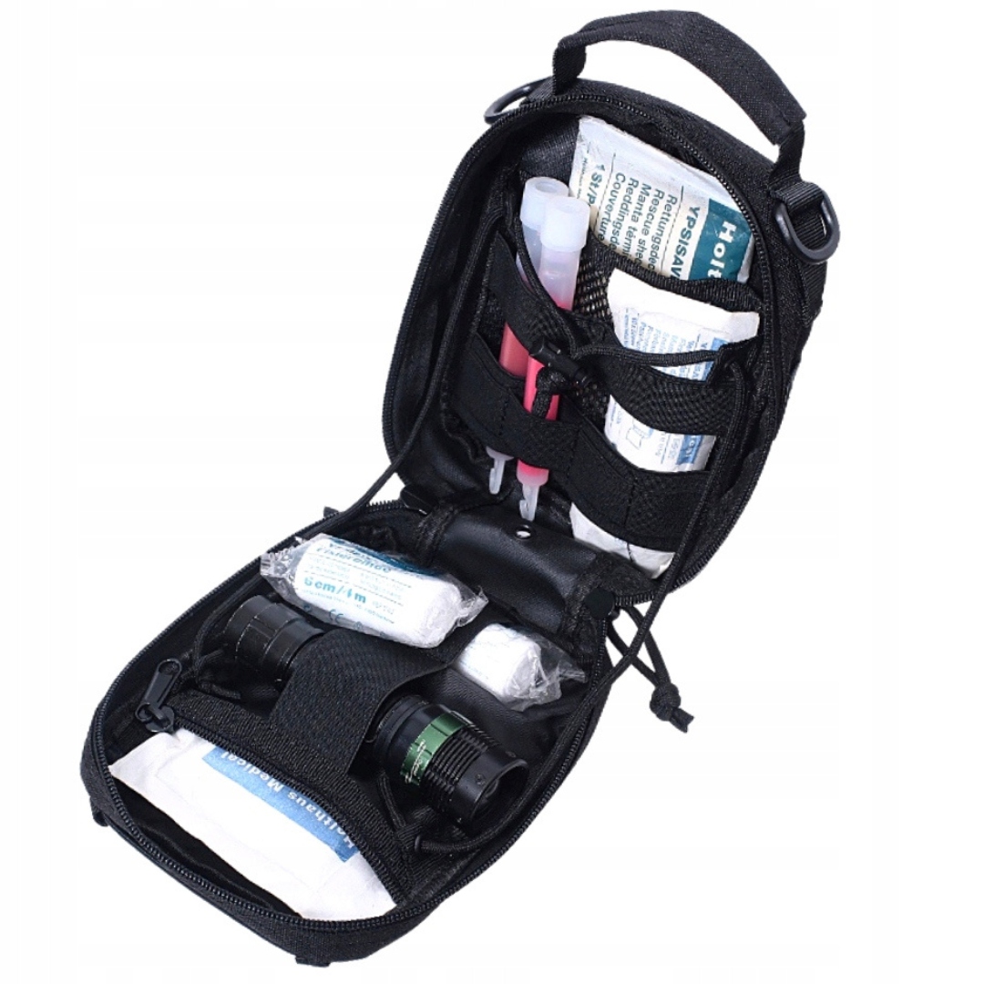 Militarny Plecak Brązowy Pojemny + Apteczka Piaskowa Duża