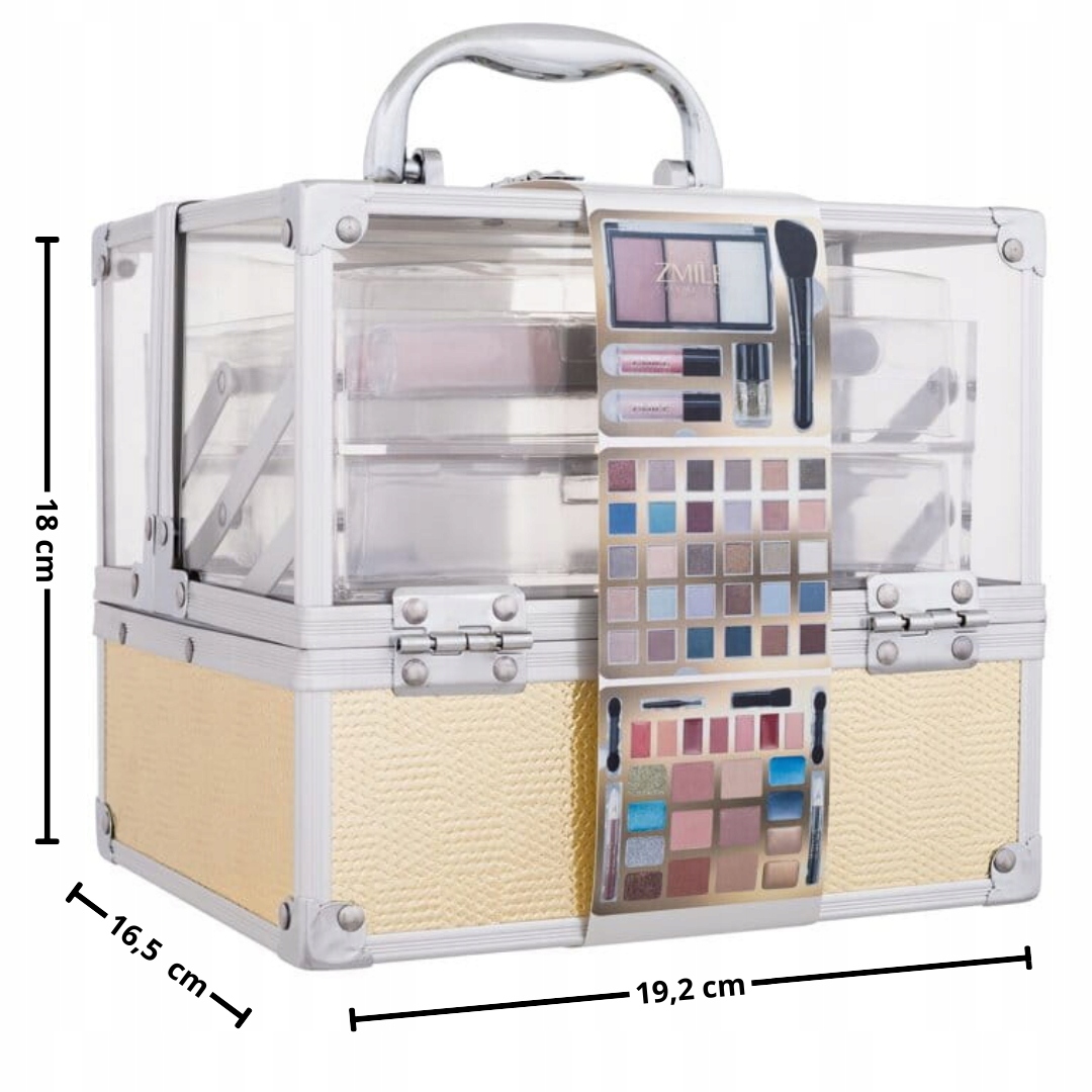 KUFEREK DUŻY MAKE UP BEZPIECZNY GOTOWY PREZENT IDEALNY DLA CÓRKI DZIECKA