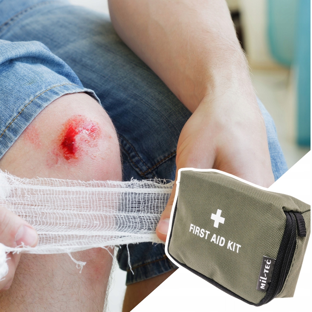 Plecak Militarny Pojemny + Apteczka Mini Zielona + Śpiwór Koc Termiczny