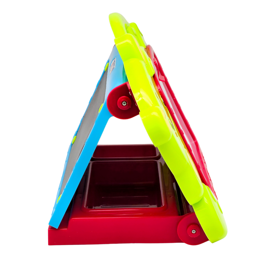 Tablica edukacyjna dwustronna do malowania kredą i pisakami 2w1 ZIELONA