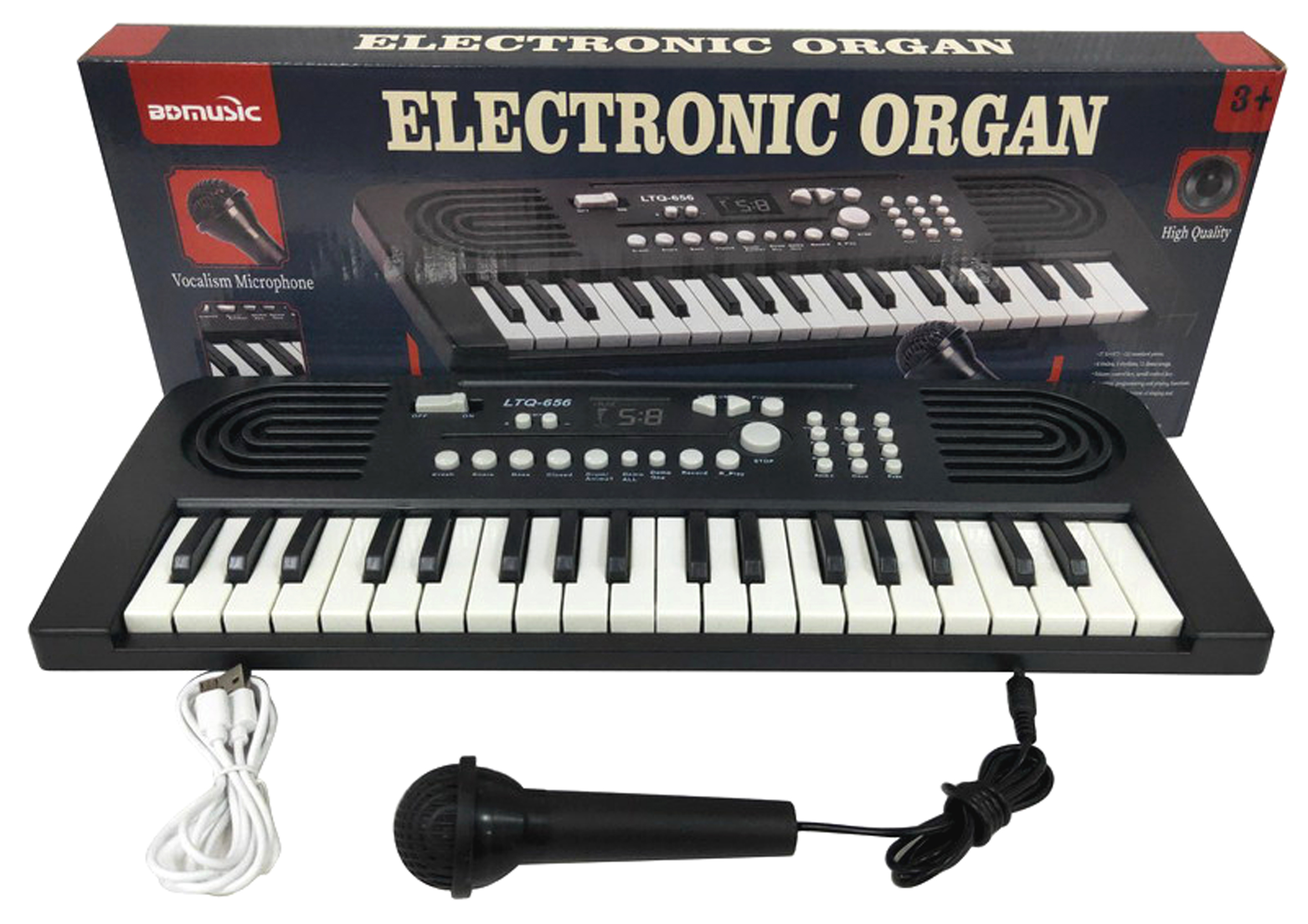 Duże organki, keyboard z mikrofonem