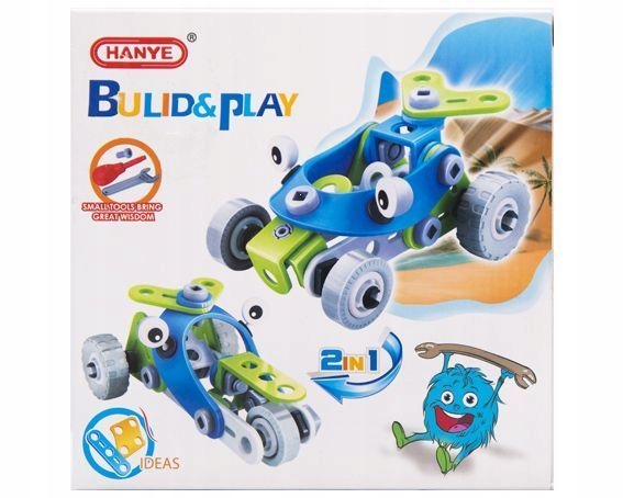 Klocki konstrukcyjne pojazd do składania 52 el.