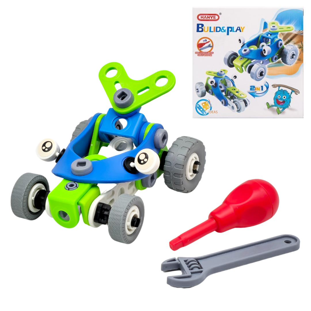 Klocki konstrukcyjne pojazd do składania 52 el.