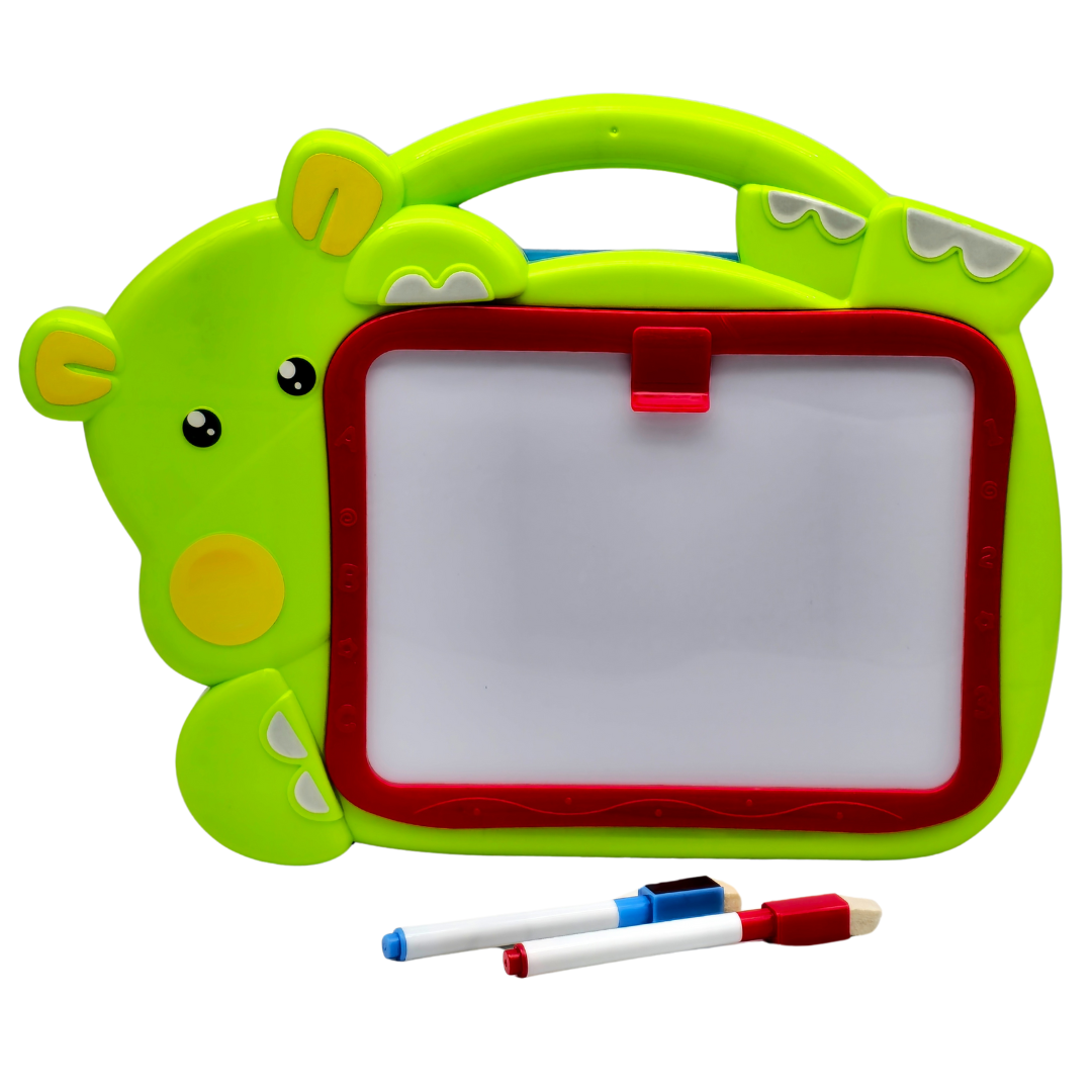 Tablica edukacyjna dwustronna do malowania kredą i pisakami 2w1 ZIELONA