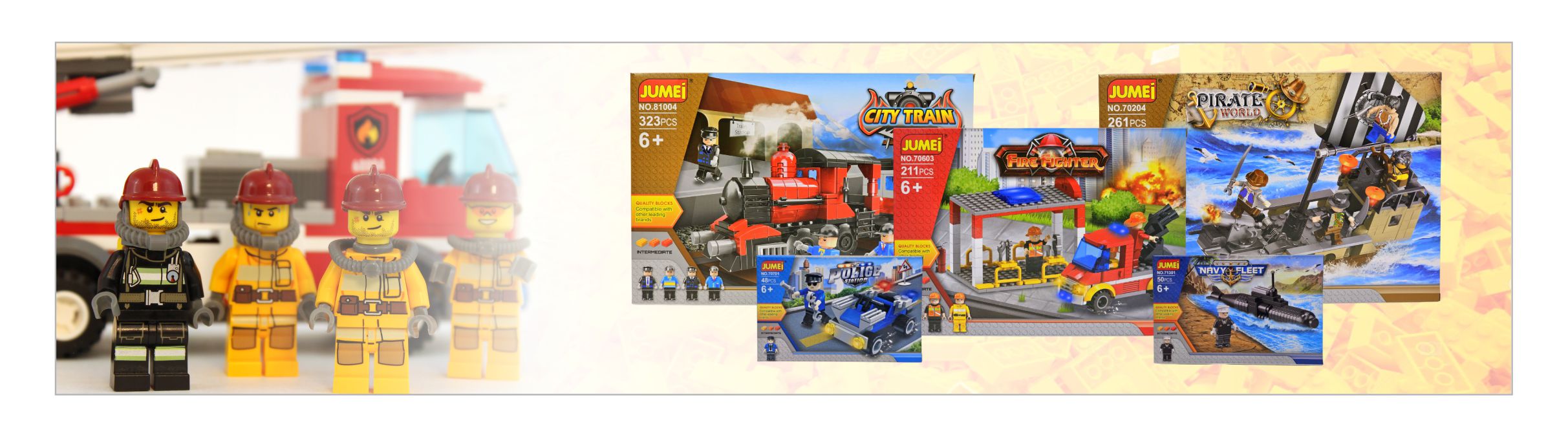 Ruchome klocki Jumei 4+ PARK ROZRYWKI 49 elementów