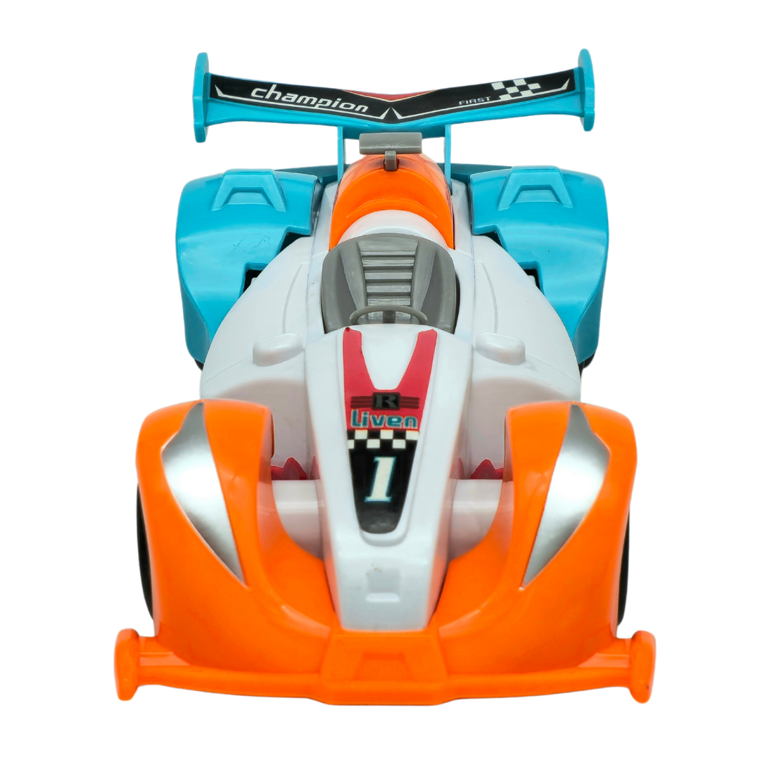 Pojazd auto wyścigowe do rozkręcania i skręcania