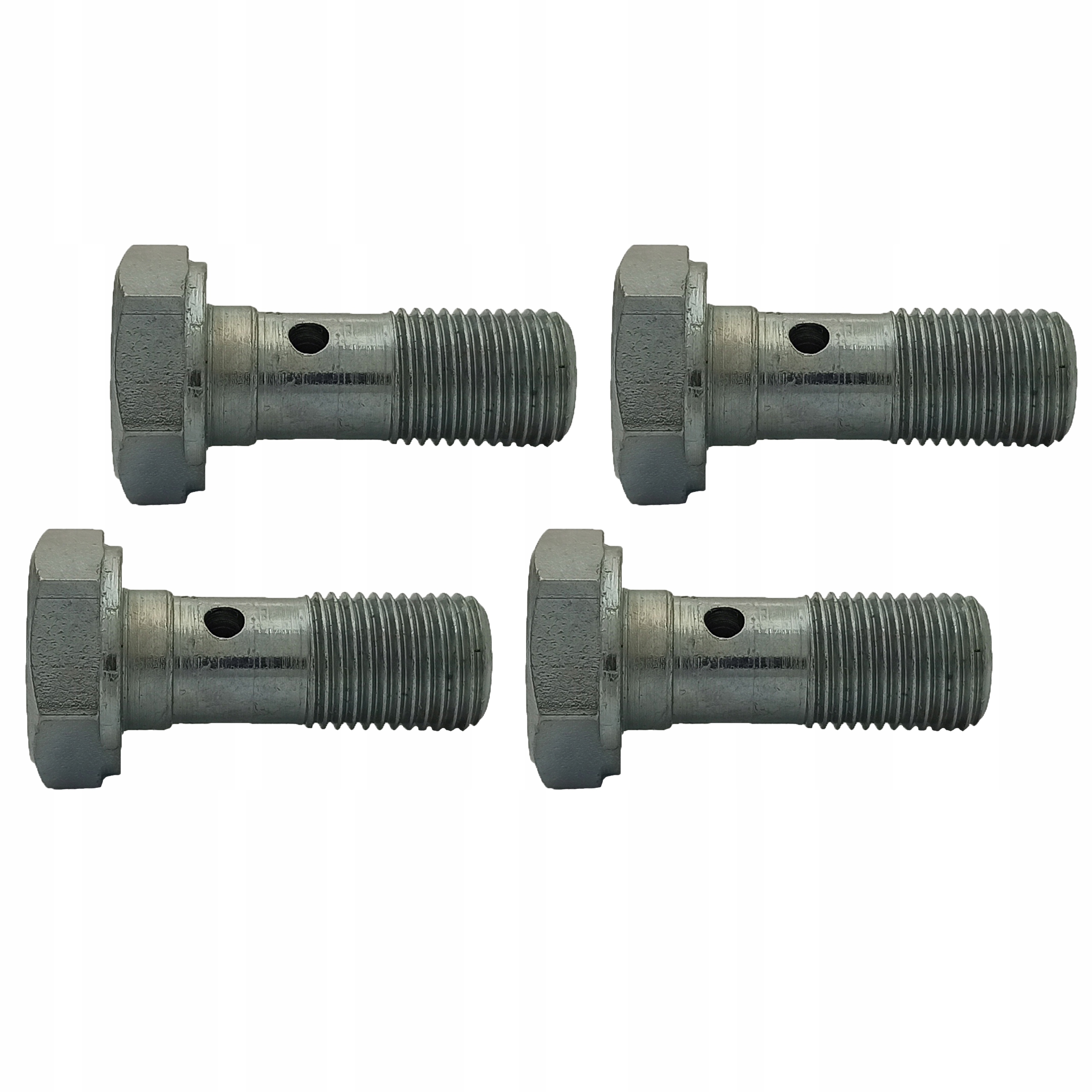 4x Śruba drożna - przelewowa - banjo - do oczek M10x1 - ocynk; SR-04