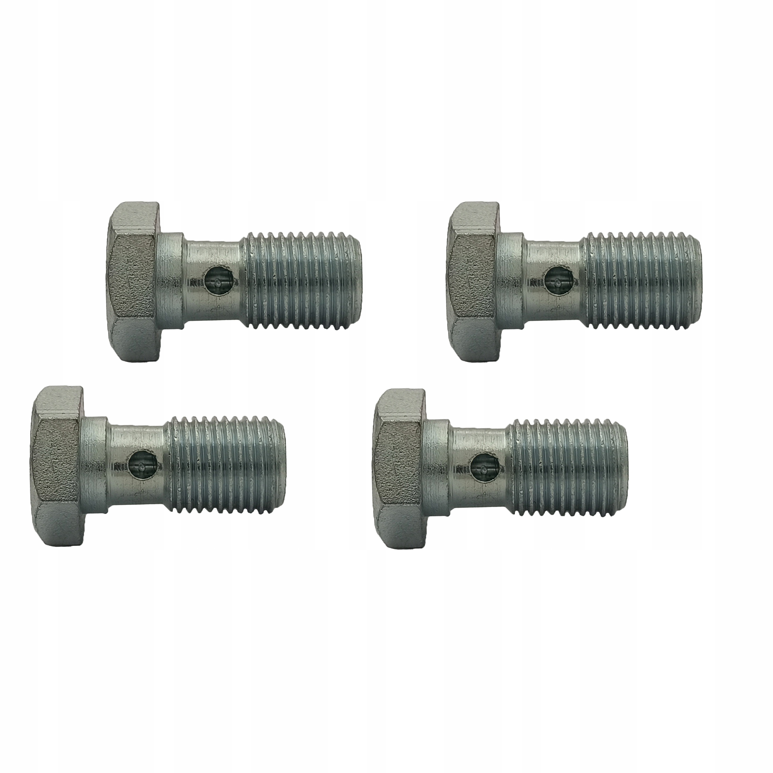 4x Śruba drożna - przelewowa - banjo - do oczek M10x1 - ocynk; SR-14