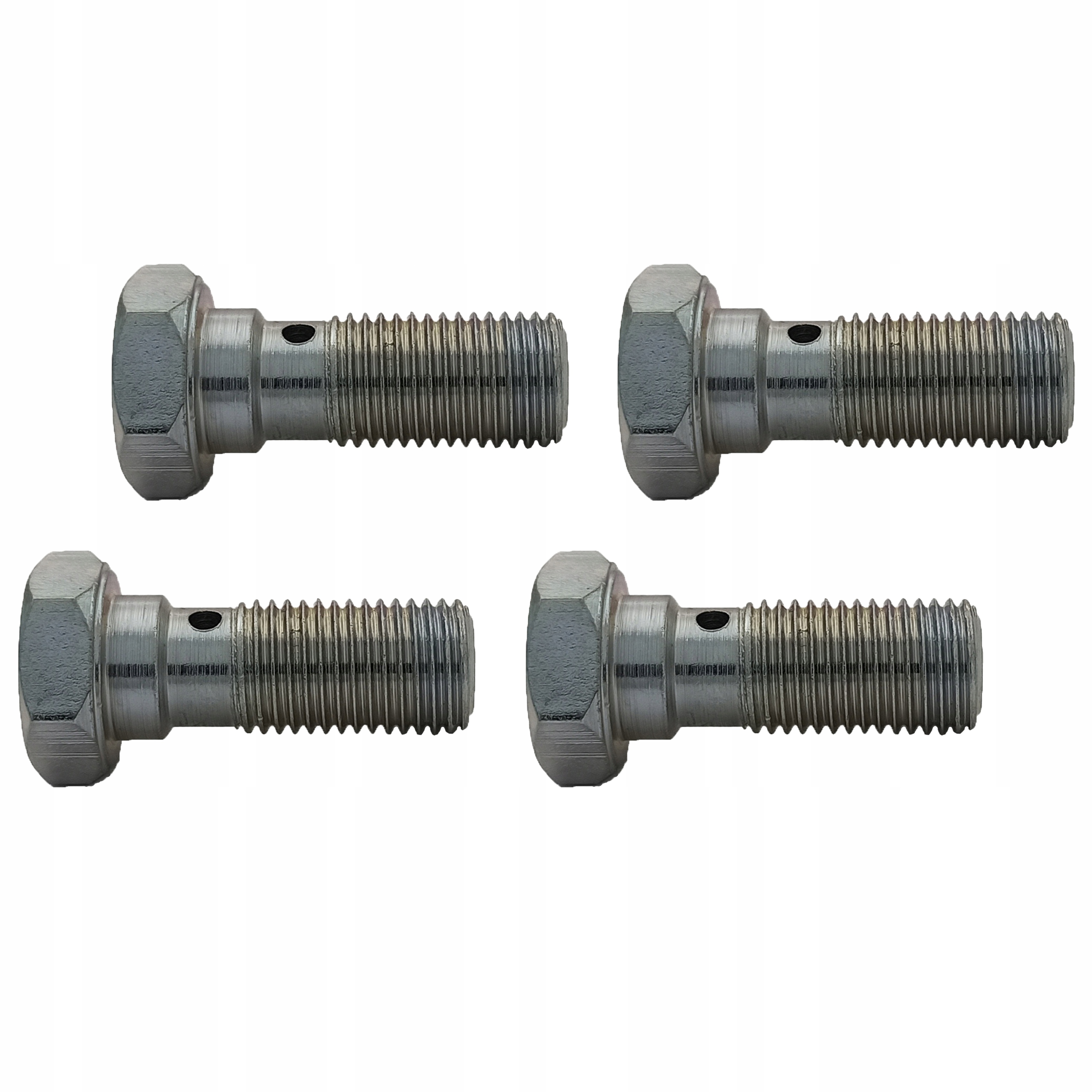 4x Śruba drożna - przelewowa - banjo do oczek 3/8x24 UNF AN3 - ocynk; SR-01