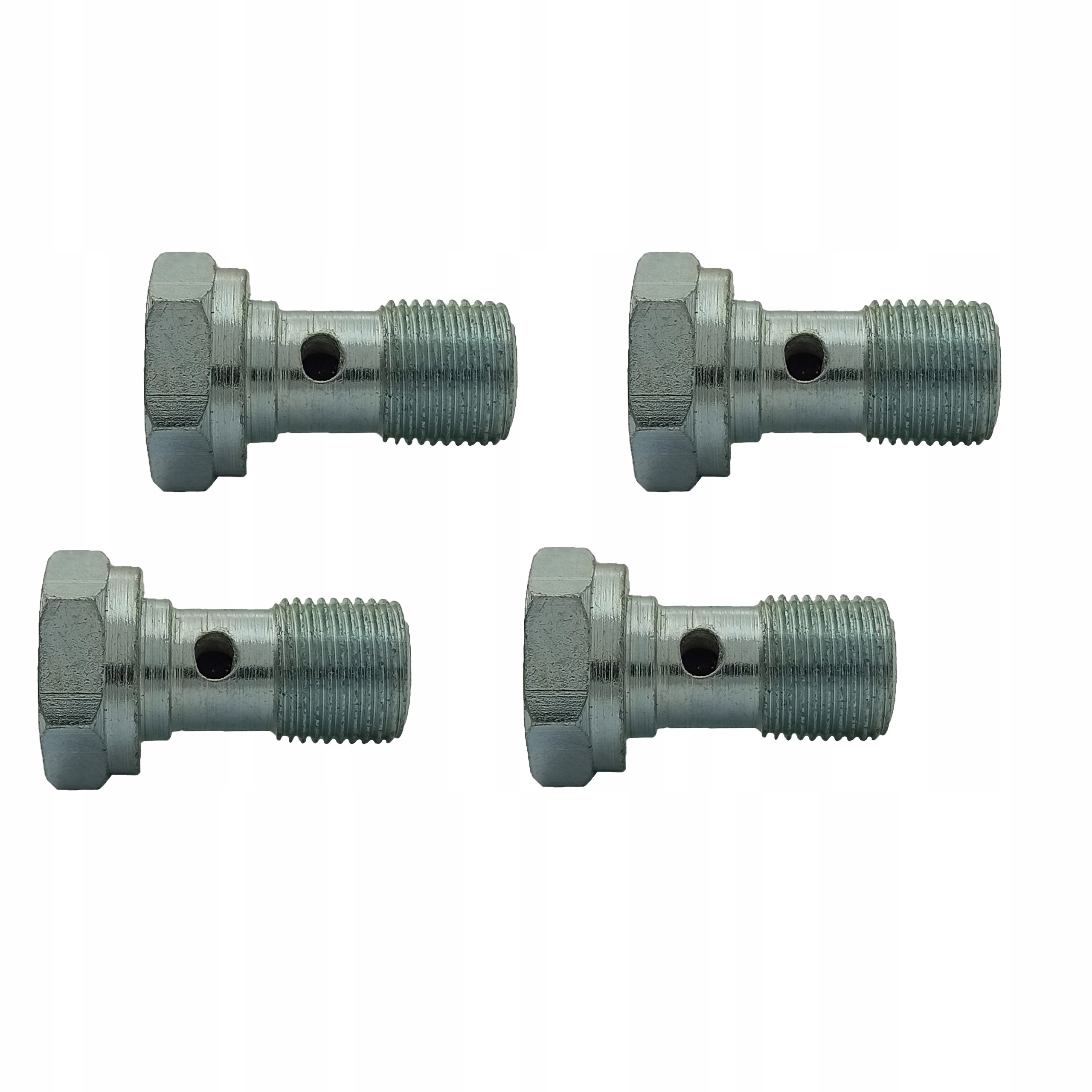 4x Śruba drożna - przelewowa - banjo - do oczek M12x1 ( Fi12 ) ocynk; SR-07