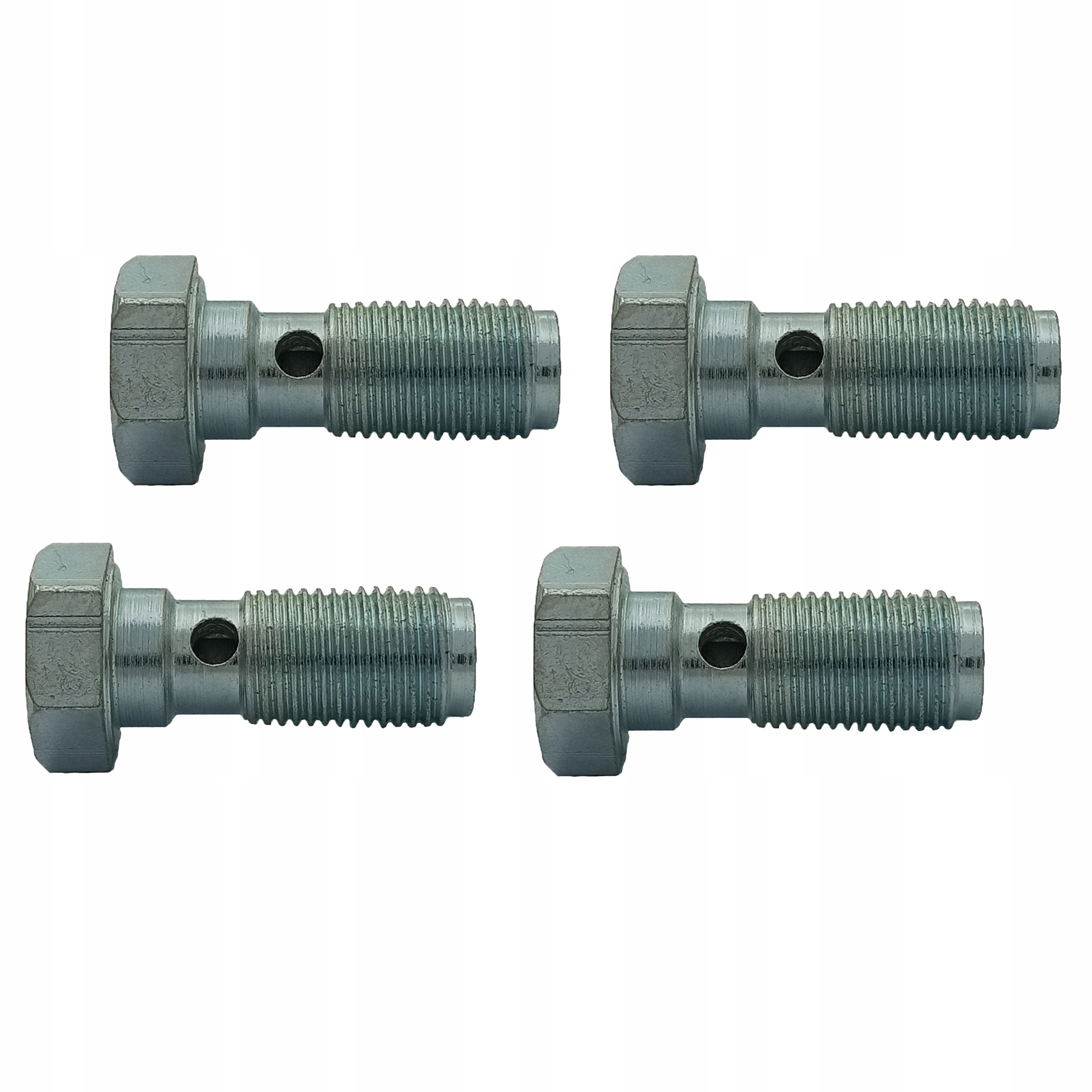 4x Śruba drożna - przelewowa - banjo do oczek - długa M10x1 - ocynk; SR-05