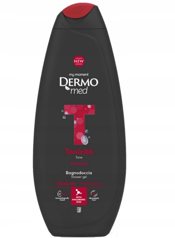 Dermomed Męski Żel Pod Prysznic Żeń-Szeń Z Kwasem Hialuronowym 450 Ml