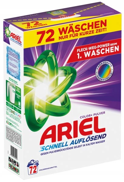 Ariel Proszek Do Prania Kolorów 72 Prania 3,96Kg