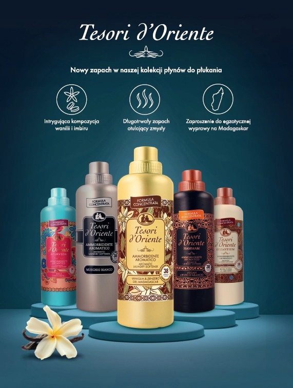 Tesori Zestaw 5 Włoskich Płynów Do Płukania "Whmba" 3,8 Litra