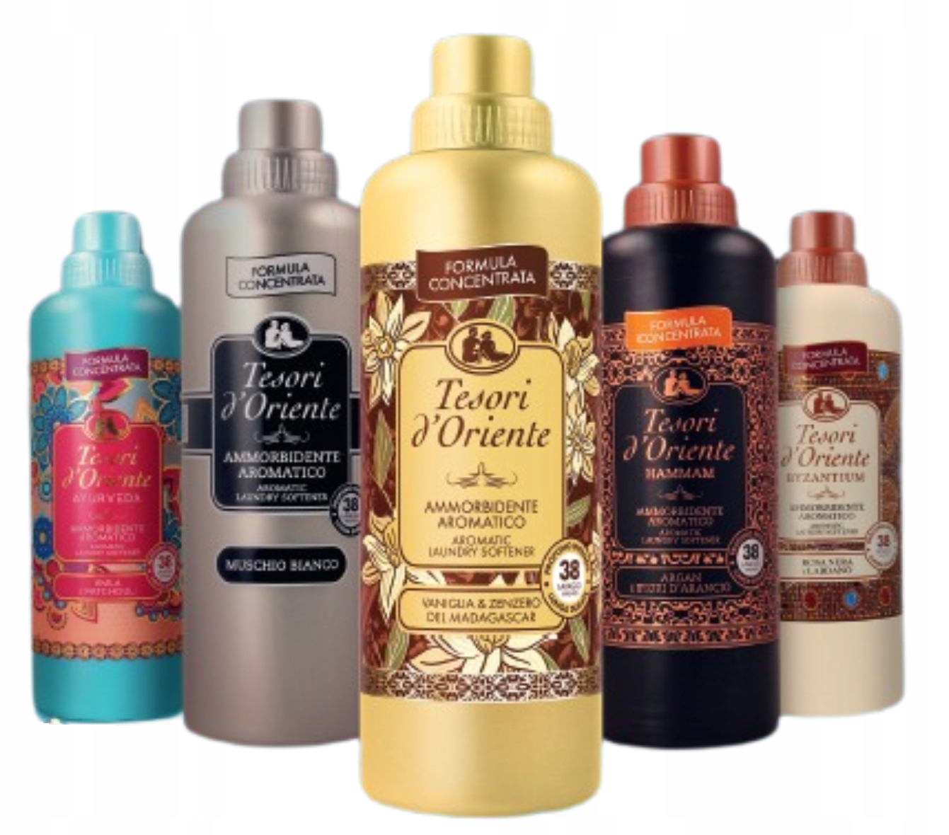 Tesori Zestaw 5 Włoskich Płynów Do Płukania "Whmba" 3,8 Litra