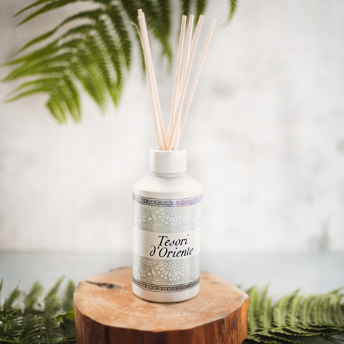 Tesori D'oriente Zestaw Białe Piżmo Płyn Do Płukania + Patyczki Zapachowe
