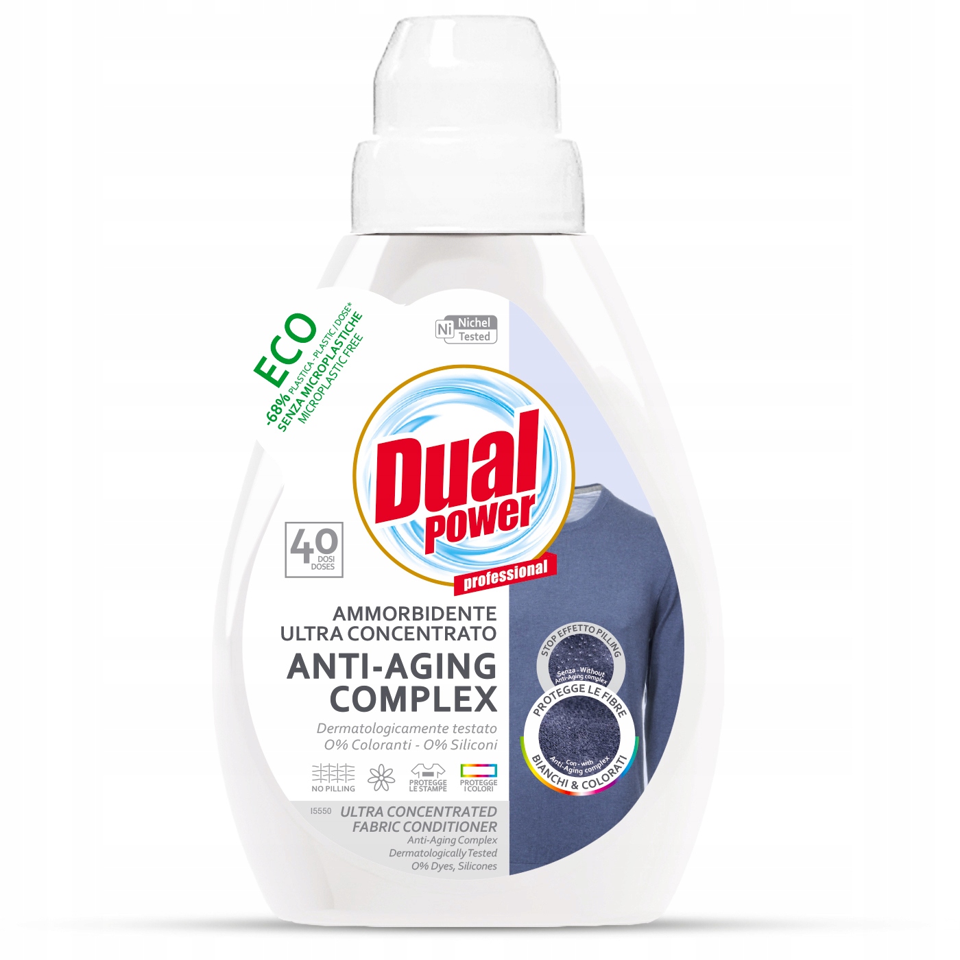 Dual Power Ultra Płyn Do Płukania Przeciw Utracie Koloru 40 Prań 0,6L