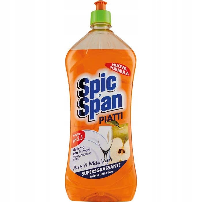 Spic Span Płyn Do Mycia Naczyń 1000 Ml Apple Vinegar Ocet Jabłkowy