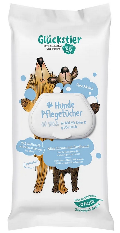 Gluckstier Chusteczki Nawilżane Dla Psów 60 Sztuk