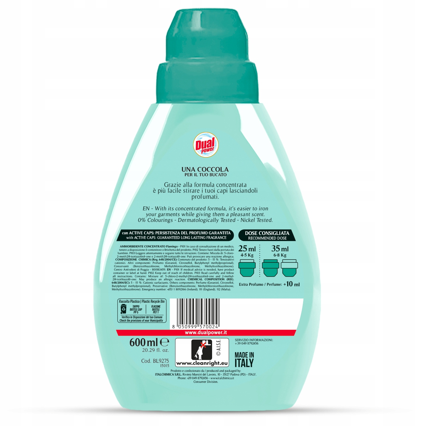 Dual Power Relax Płyn Do Płukania Tkanin 24 Prań, 600 Ml