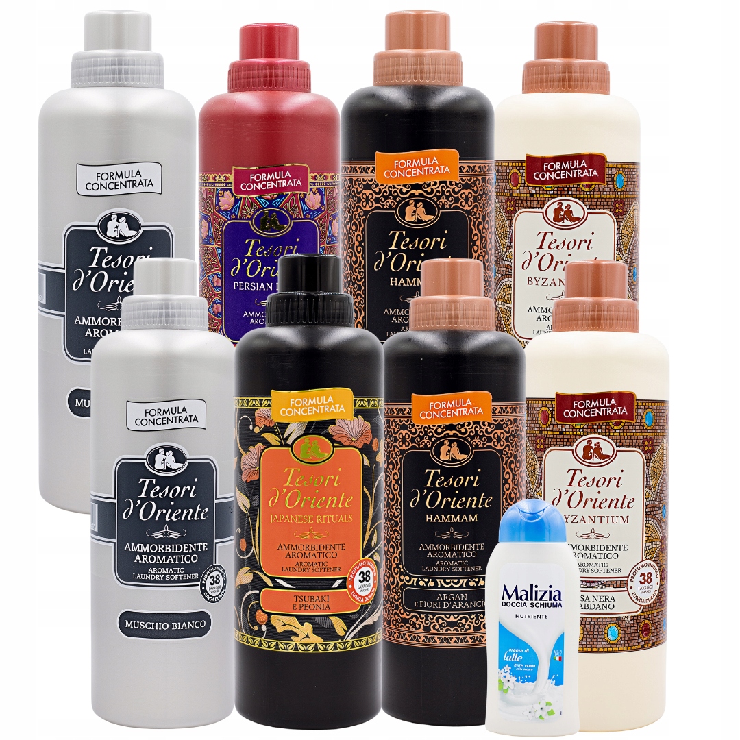 Tesori D'oriente Zestaw Wyjątkowych Włoskich Płynów Do Płukania + Gratis