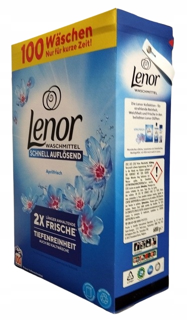 Lenor Proszek Do Prania 6Kg - 2W1 Aprilfrisch, 100 Prań
