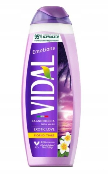 Vidal Ĩel Do Mycia Ciaàa 600 Ml Exotic Love