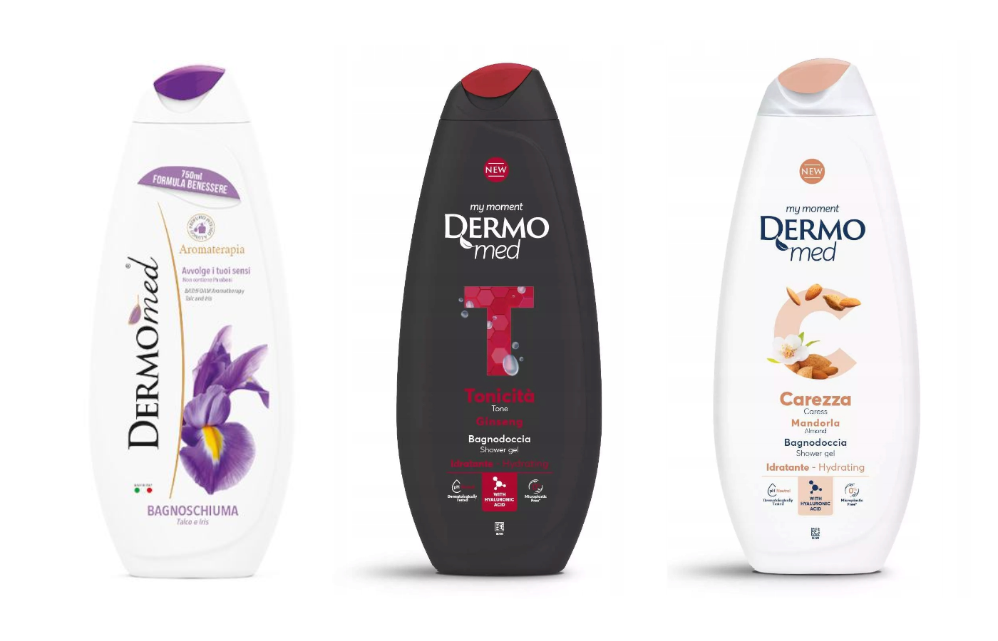 Dermomed Zestaw - 3X Żel Pod Prysznic 750 Ml