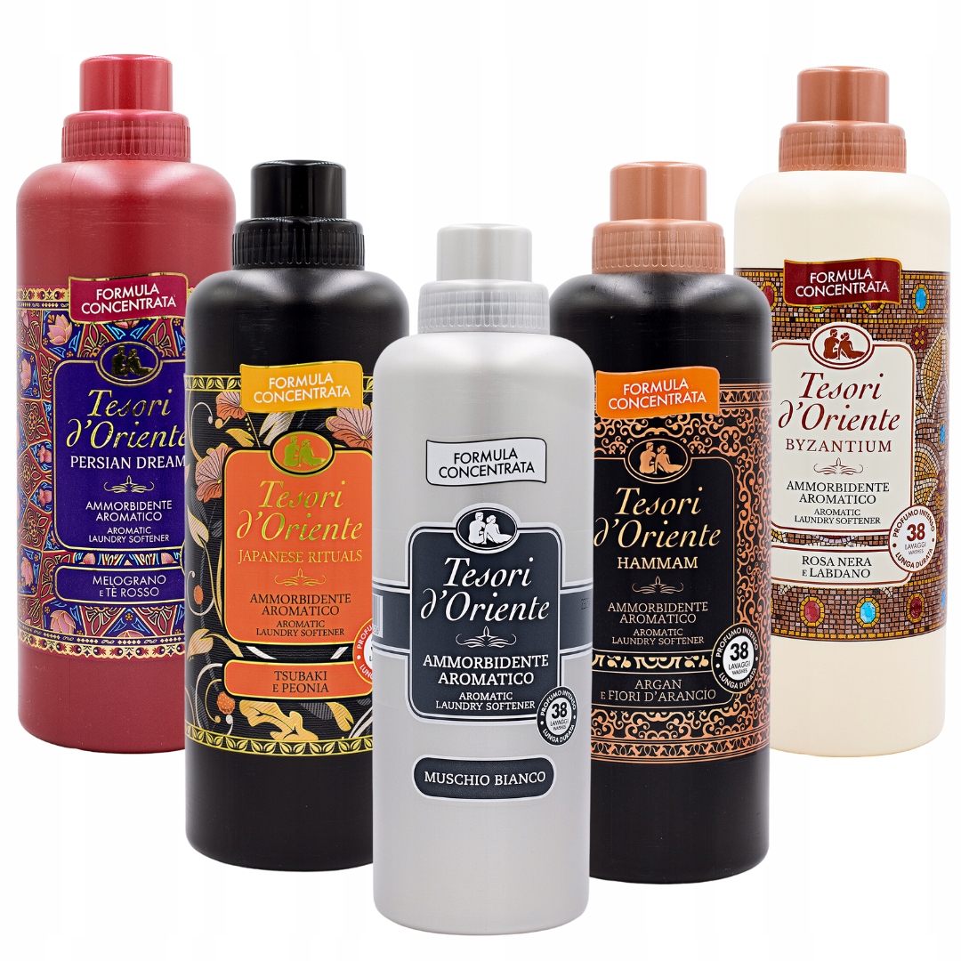 Tesori D'oriente Zestaw 5 Włoskich Płynów Do Płukania 760 Ml B J H P M