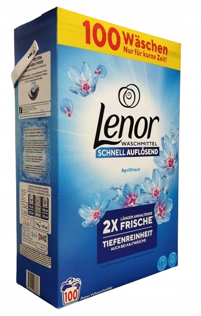 Lenor Proszek Do Prania 6Kg - 2W1 Aprilfrisch, 100 Prań
