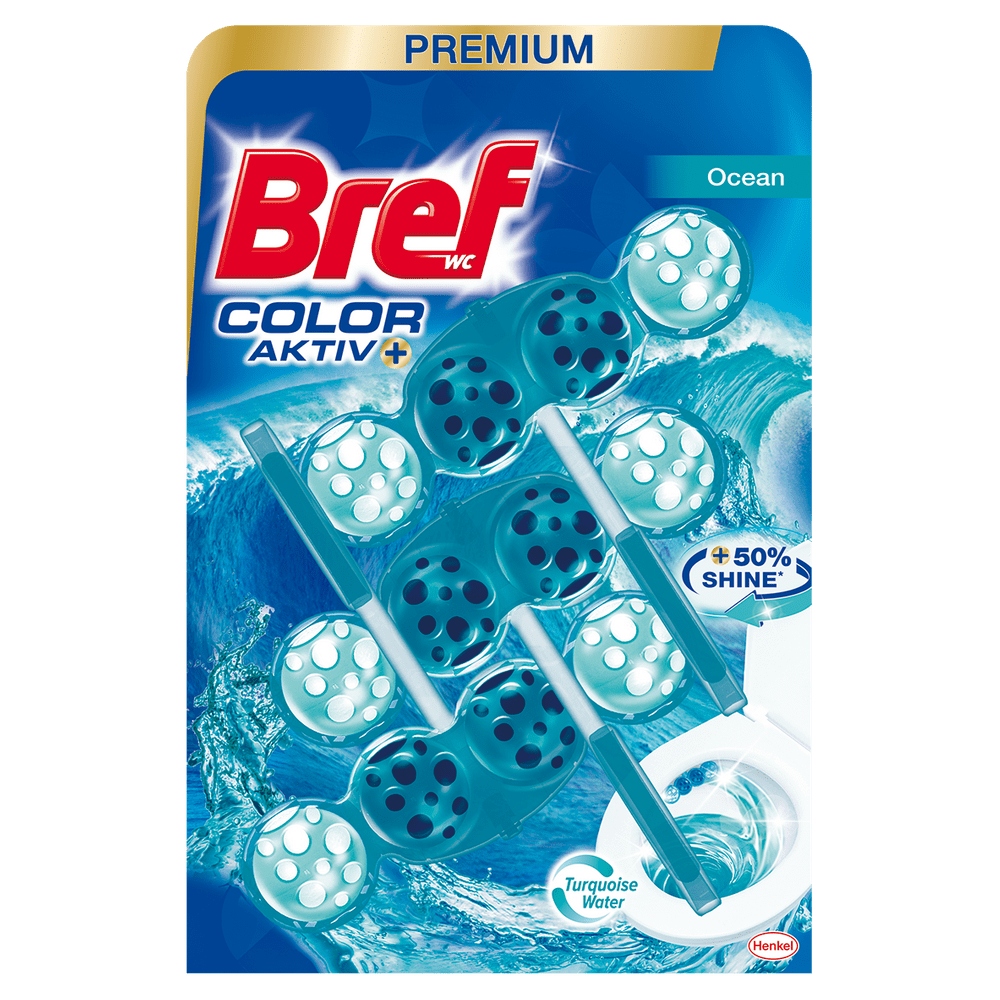 Bref Color Activ 3X50G Ocean - Jasnoniebieski Barwnik Do Wody