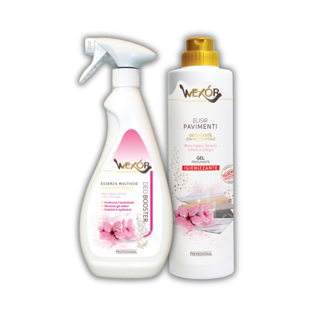 Wexor Zestaw Odświeżacz + Płyn Do Podłóg Armonia Rosa