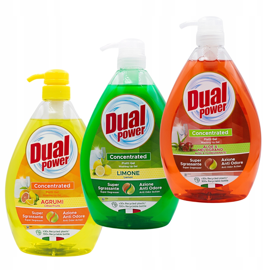 Zestaw Dual 3 Płyny Do Naczyń Cla