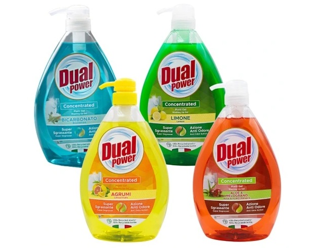 Dual Power Zestaw 4 Fenomenalnych Włoskich Płynów Do Naczyń