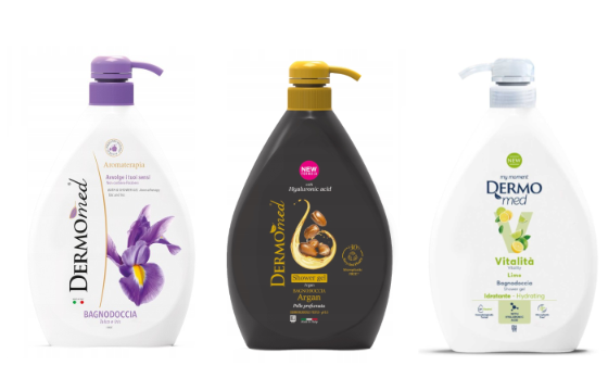 Dermomed Zestaw Żel Pod Prysznic 1 L X3 - Limonka, Argan, Irys