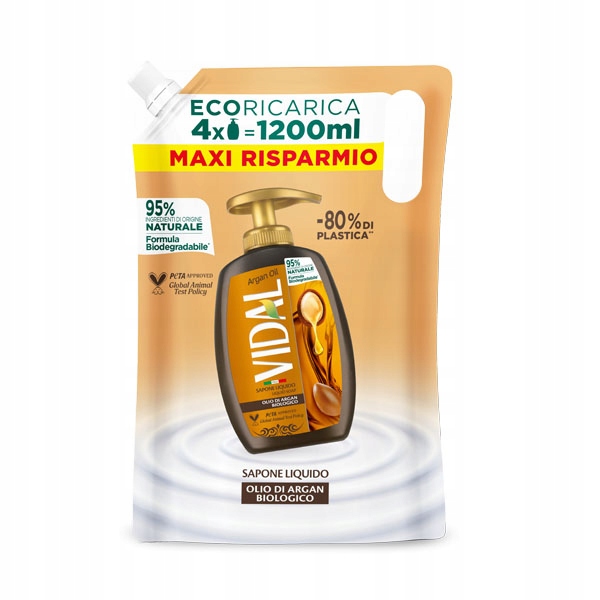 Mydło W Płynie Vidal Argan Zapas 1200 Ml