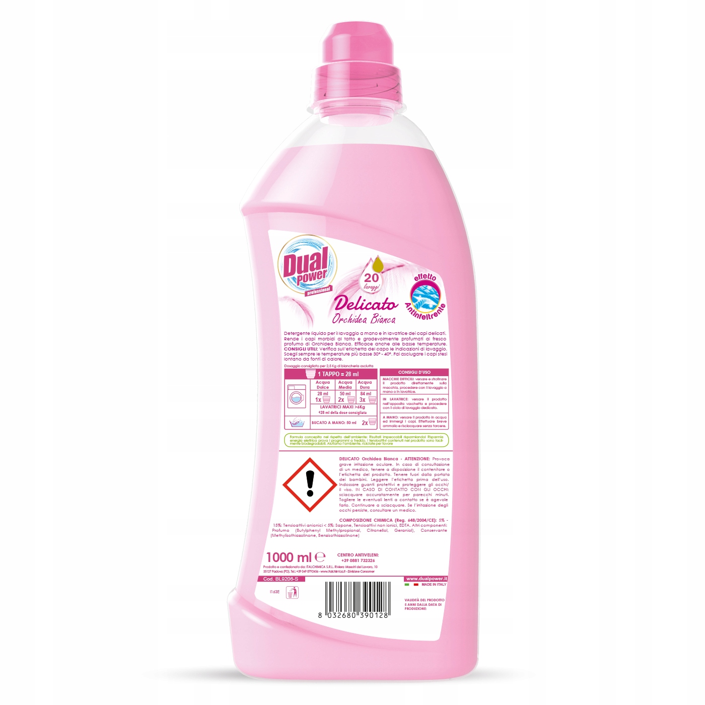 Płyn Do Prania Uniwersalne Dual Power Biała Orchidea 1 L