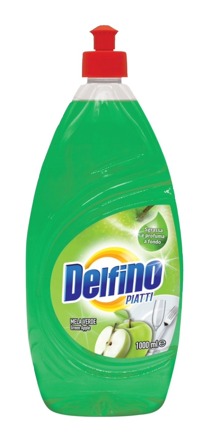 Delfino Płyn Do Naczyń Zielone Jabłko 1 L