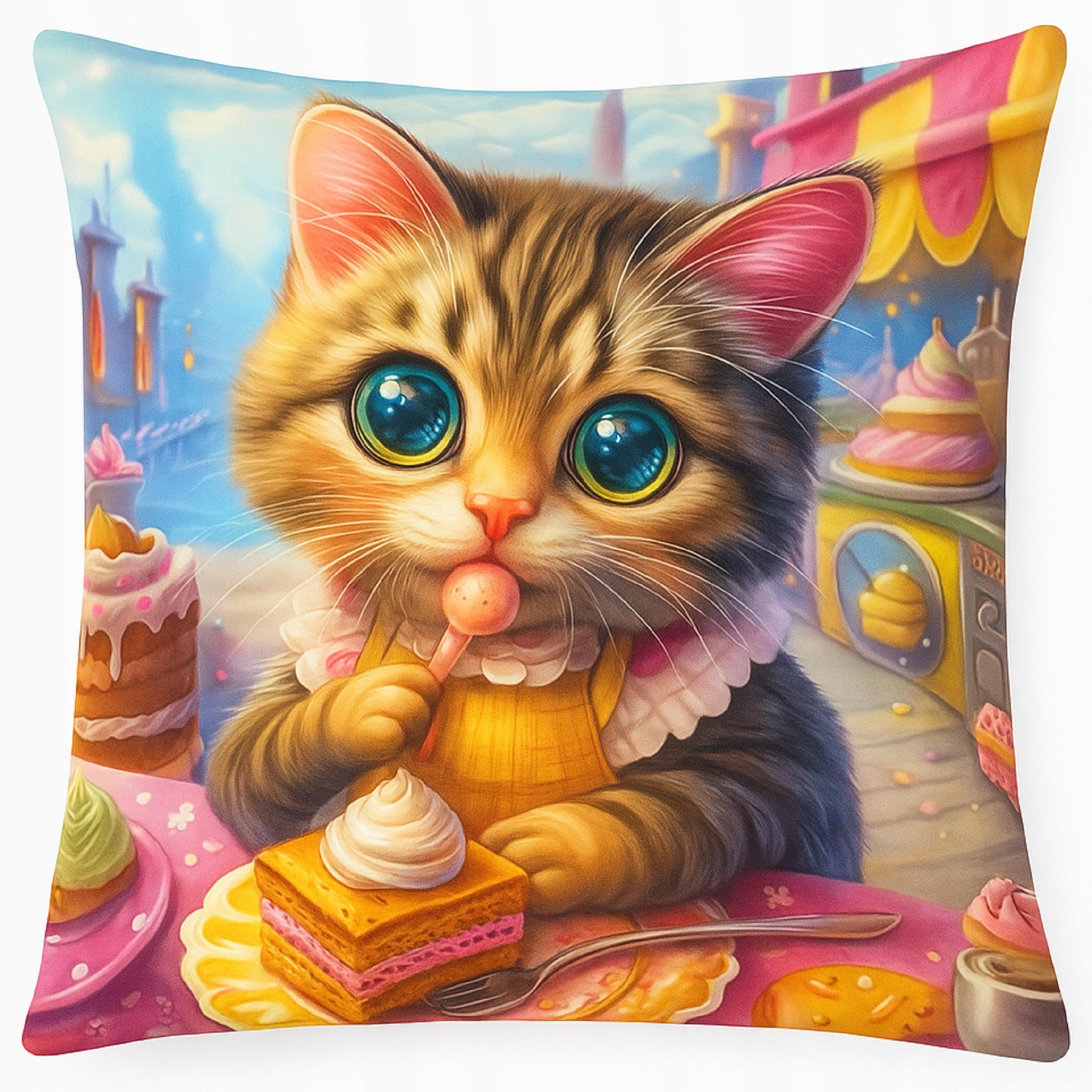 Poszewka Dekoracyjna 45x45 Zwierzęta Koty Psy - Miękka, Welurowa WZORY