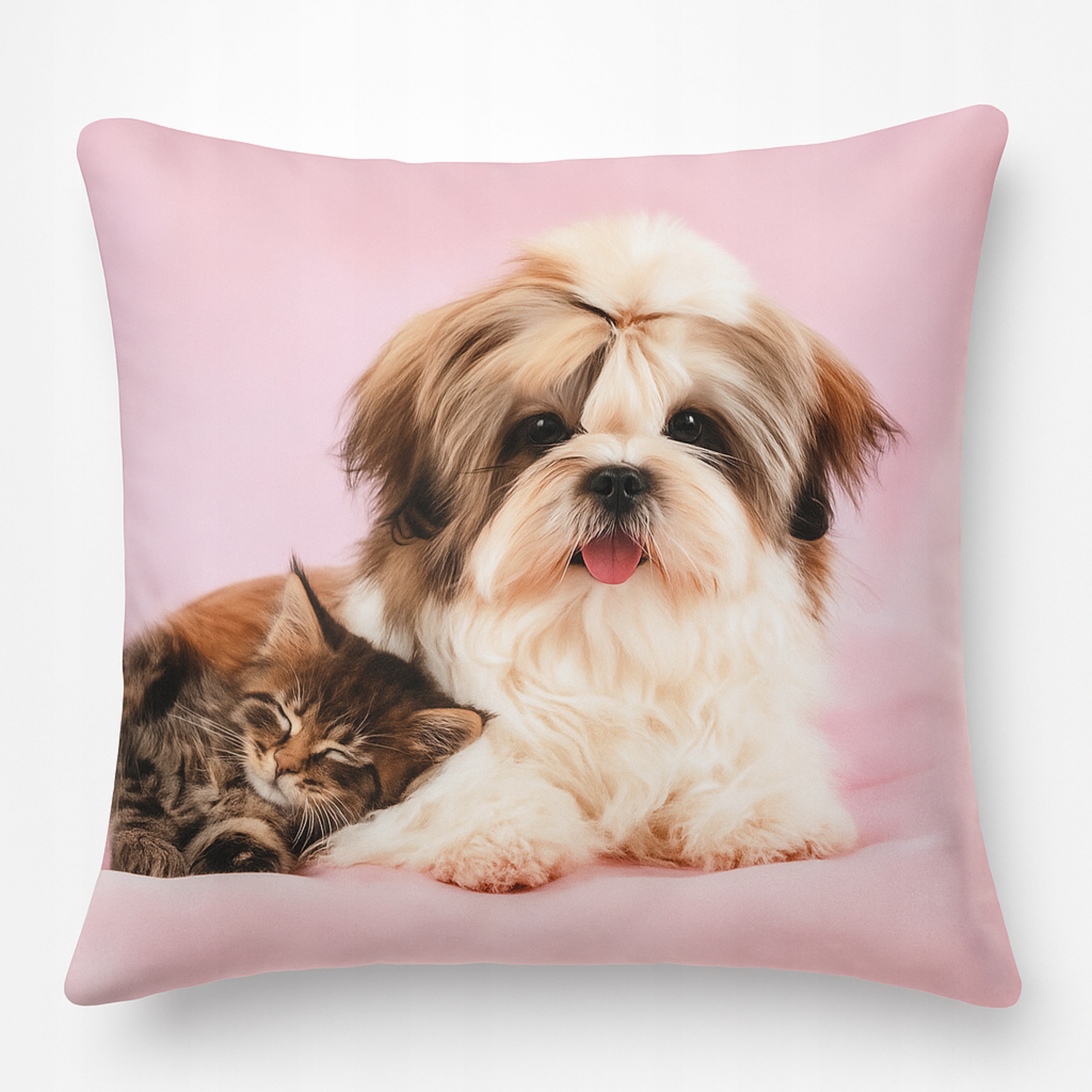 Poszewka Dekoracyjna 45x45 Zwierzęta Koty Psy - Miękka, Welurowa WZORY