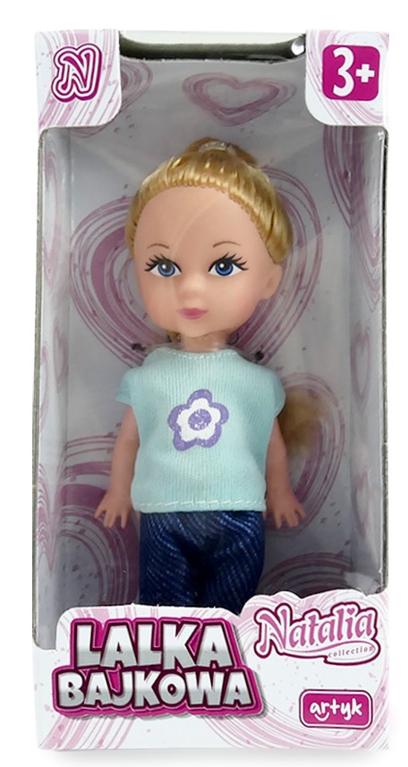 Mini laleczka Natalia 8 cm — urocza kolekcja 8 wzorów, idealna do zabawy i na prezent (wiek 3+) Wzór 1 
