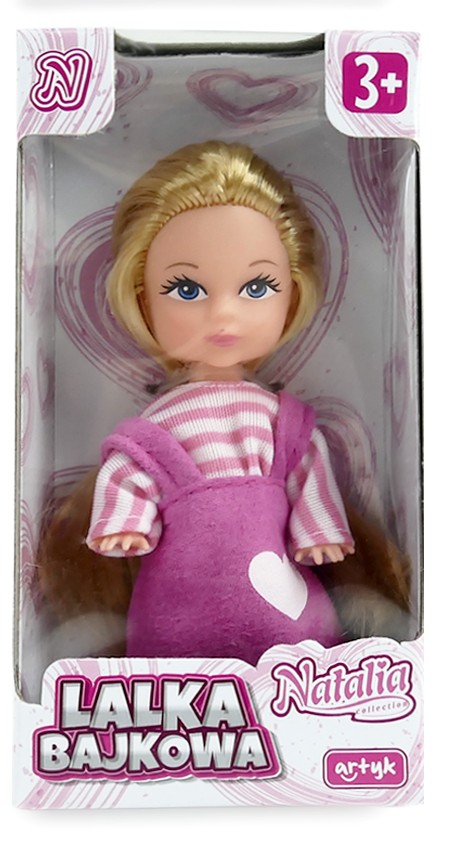 Mini laleczka Natalia 8 cm — urocza kolekcja 8 wzorów, idealna do zabawy i na prezent (wiek 3+) Wzór 8 