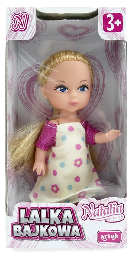  Mini laleczka Natalia 8 cm — urocza kolekcja 8 wzorów, idealna do zabawy i na prezent (wiek 3+) Wzór 3 