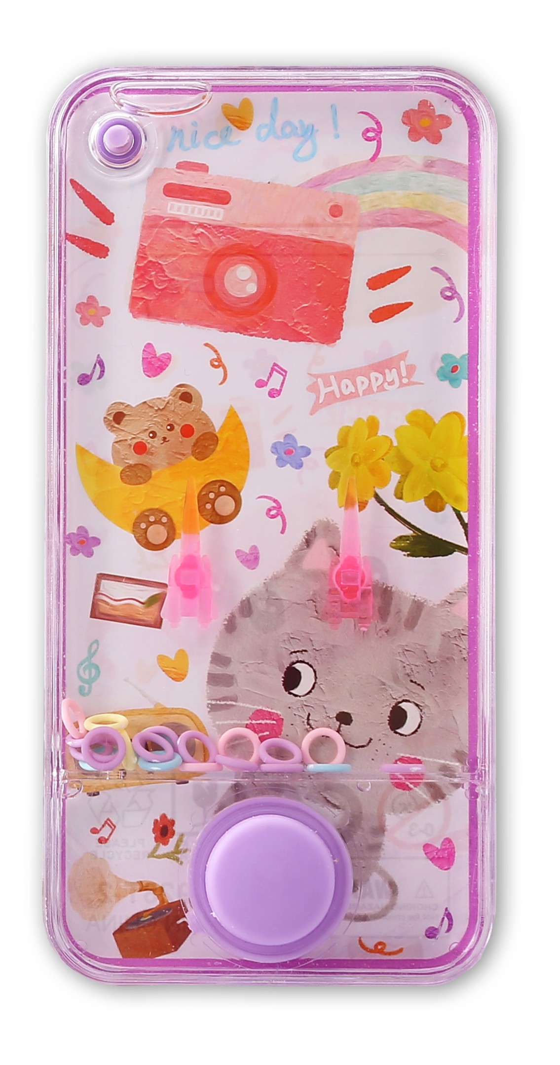  Zabawna gra wodna 24 szt. – 4 wzory, poręczna rozrywka dla dzieci 3+ (11,5x6 cm, opak. 29x13x13 cm) Wzór 3 