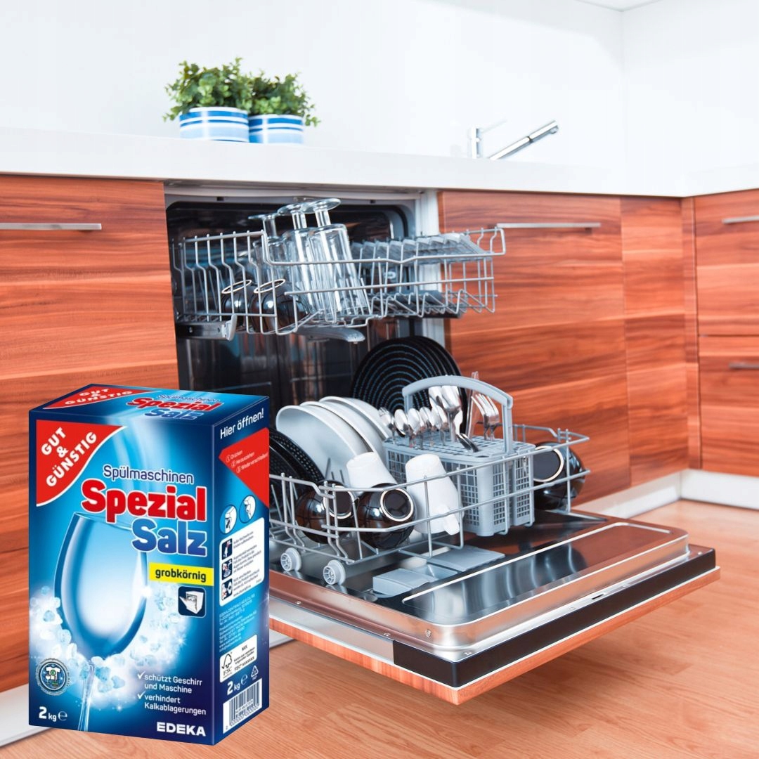Sól do Zmywarki Ochronna Niemiecka G&G Spezial Salz 2kg Zmiękcza Wodę — 6