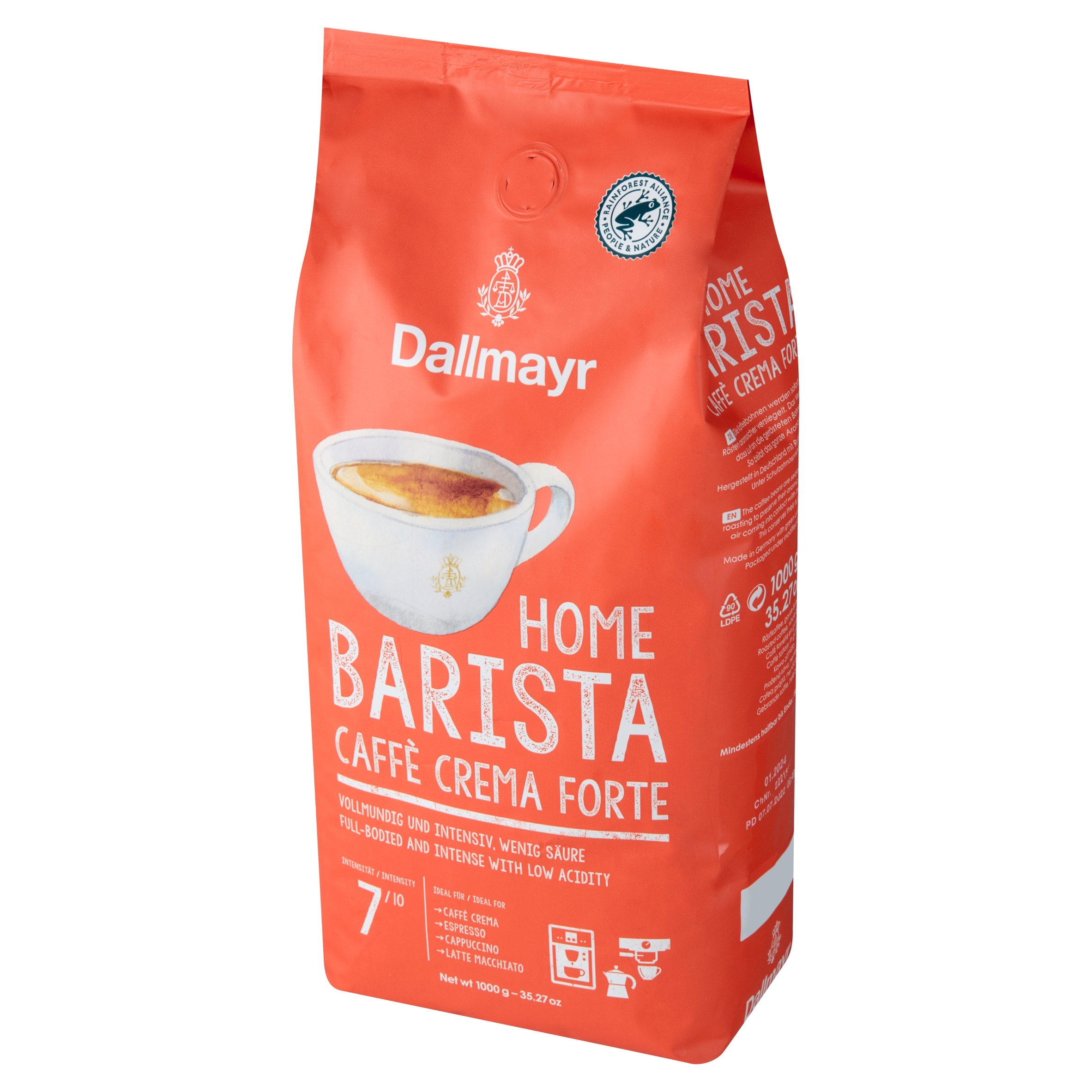 Kawa ziarnista mieszana Dallmayr Home Barista Caffe Crema Forte 1000 g