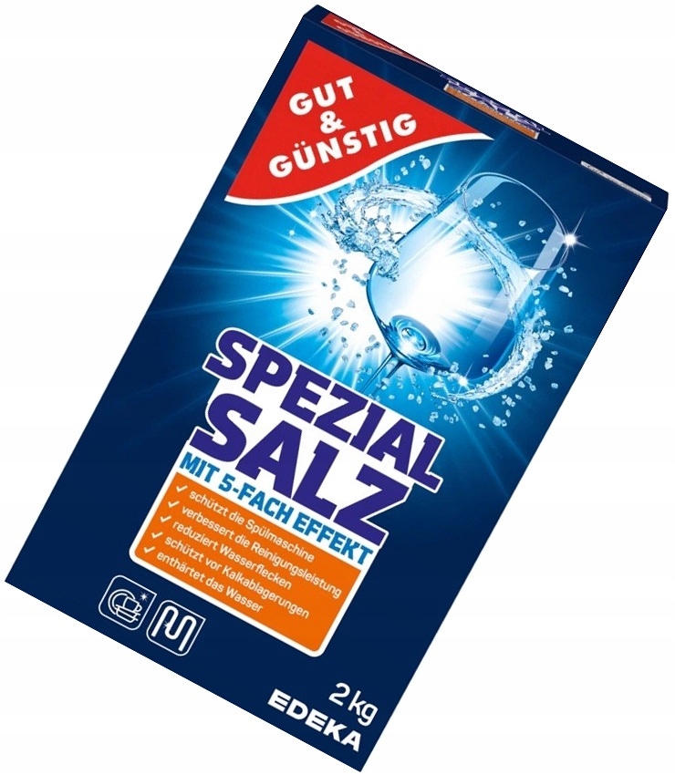 Sól do Zmywarki Ochronna Niemiecka G&G Spezial Salz 2kg Zmiękcza Wodę — 14