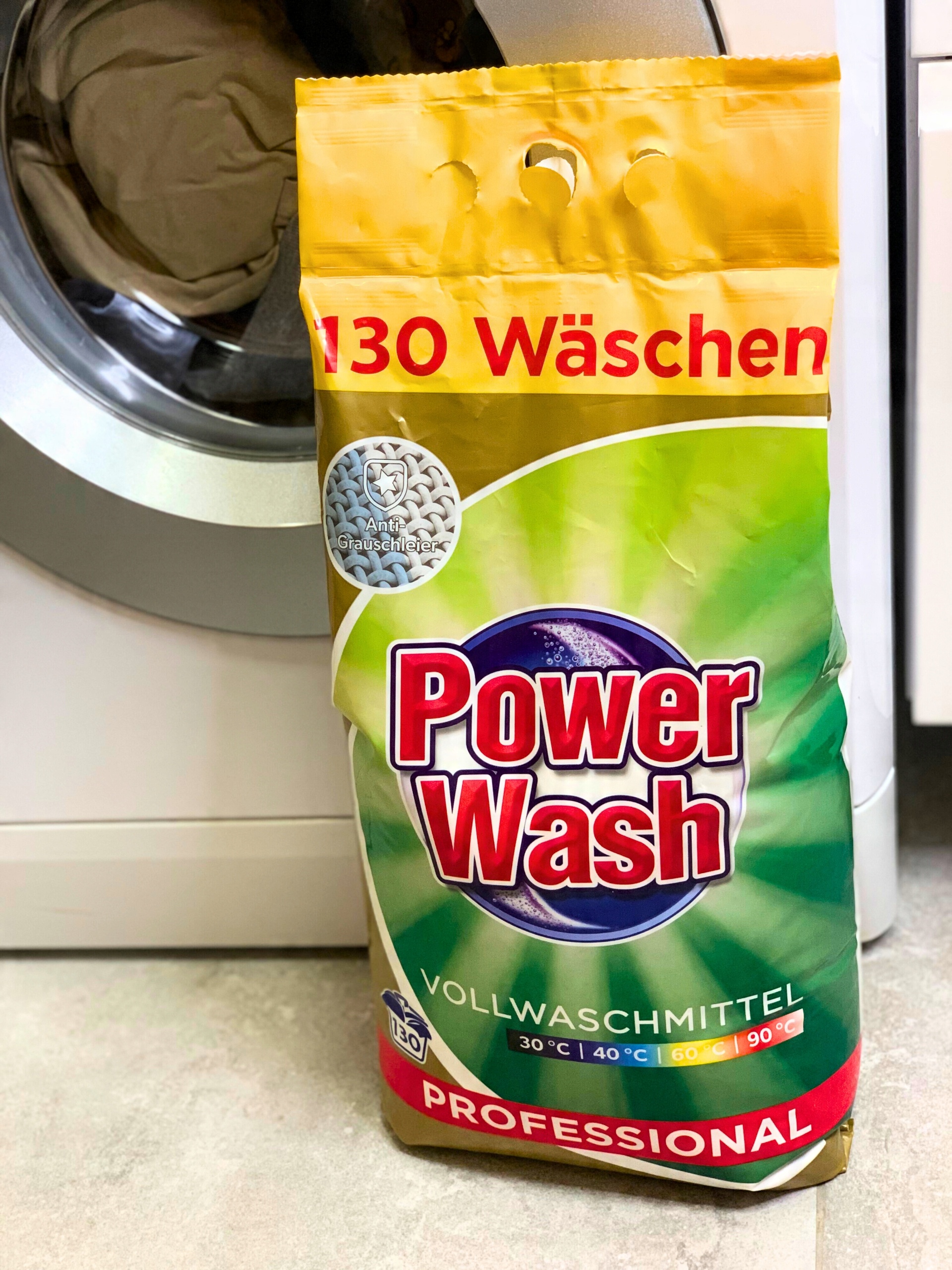 Power Wash Universal 130 prań 7,8kg niemiecki proszek do prania białego — 9