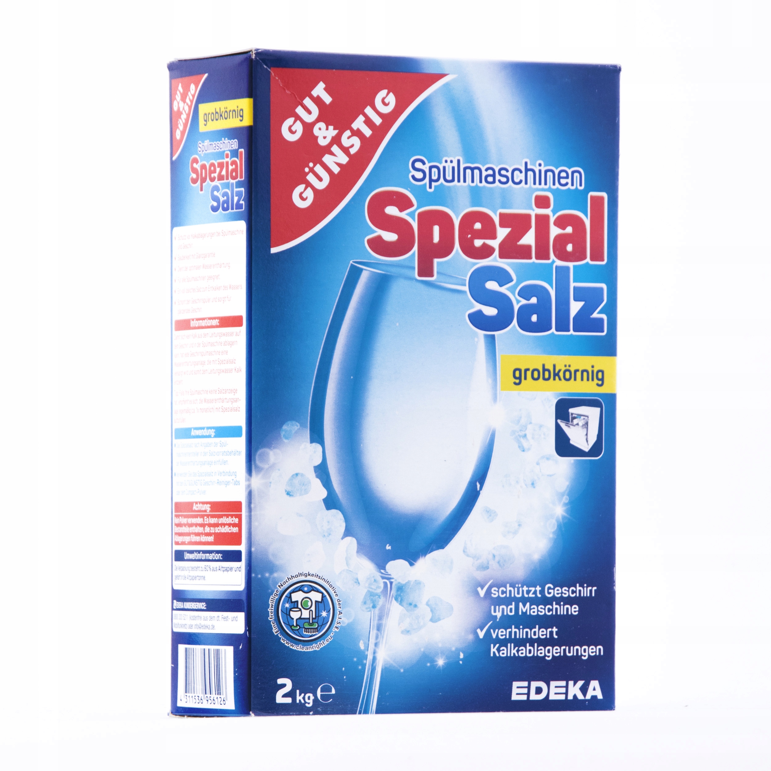 Sól do Zmywarki Ochronna Niemiecka G&G Spezial Salz 2kg Zmiękcza Wodę — 13